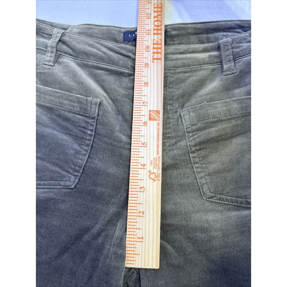 Sanctuary GRN Corduroy  PANTS WOMEN 28 BOOTCUT Mid Rise BUTTON FLY PREPPY - Picture 5 of 10
